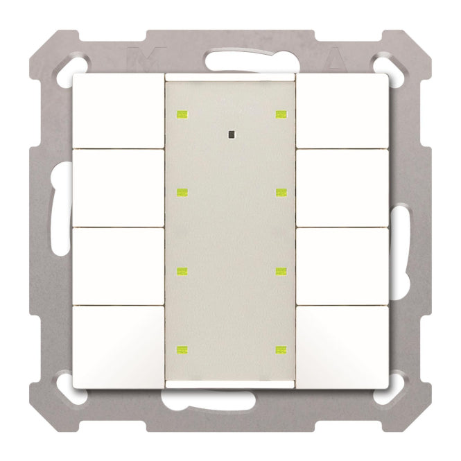 MDT BE-TA55P8.02 Taster Plus 55 8-fach   Reinweiß matt