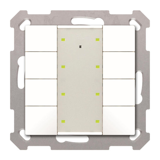 MDT BE-TA55P8.02 Taster Plus 55 8-fach   Reinweiß matt