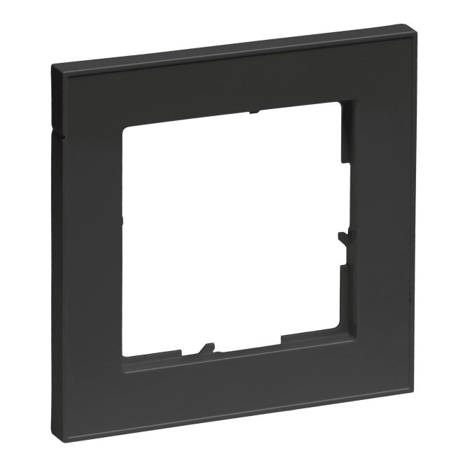 Legrand 765381 SEANO+1-fach Rahmen in    der Farbausführung Schwarz lackiert