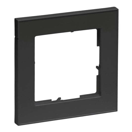 Legrand 765381 SEANO+1-fach Rahmen in    der Farbausführung Schwarz lackiert