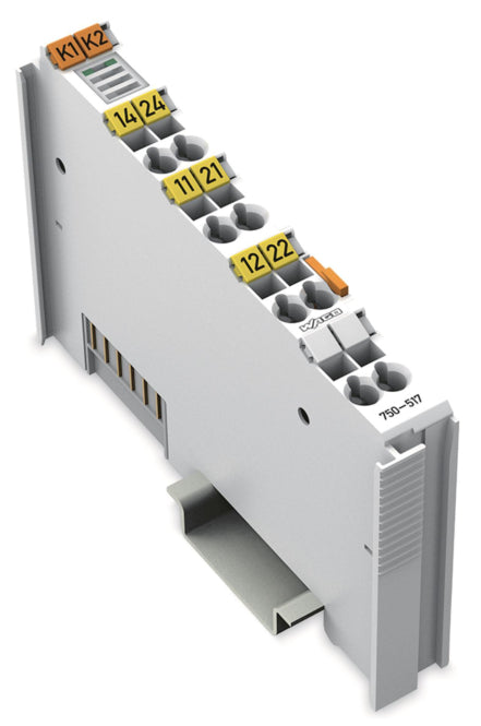 WAGO 750-517 2-Kanal-Relaisausgang,AC    250 V,1A, lichtgrau