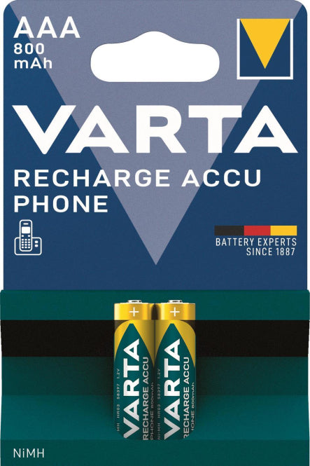 VARTA Phone Akku Micro 1,2V        58398      800mAh   ***Blister a 2 Stück***