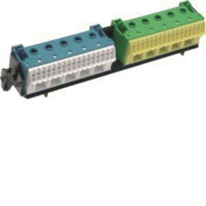Hager Träger universZ m.2x22 PE/N  FZ383 Klemmen Quick-Connect Technik waagerecht
