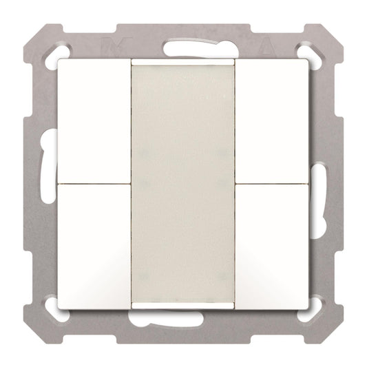 MDT BE-TA5504.G2 Taster 55 4-fach        Reinweiß glänzend