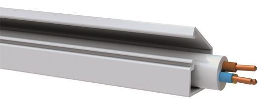 GGK Kanal Mini 7x12 clip            4170 alpinweiss mit Deckel selbstklebend