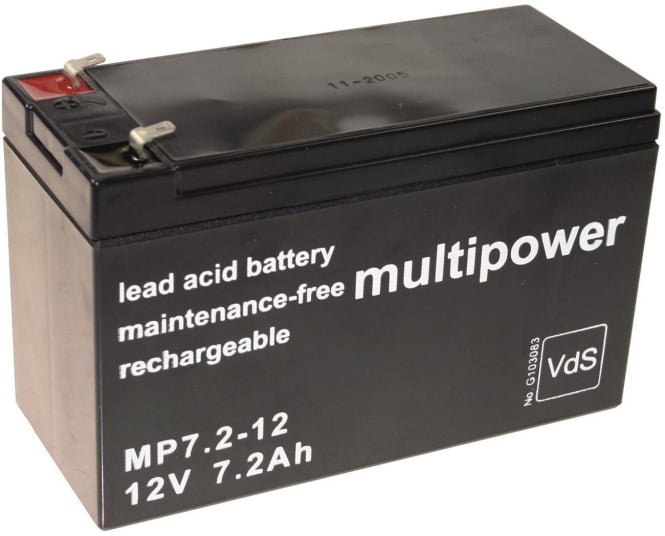 Multipower  MBL12/7,2/VDS 4,8MM MP7,2-12 MBL12/7,2Ah/VDS MP7,2-12 Bleiakku 12V