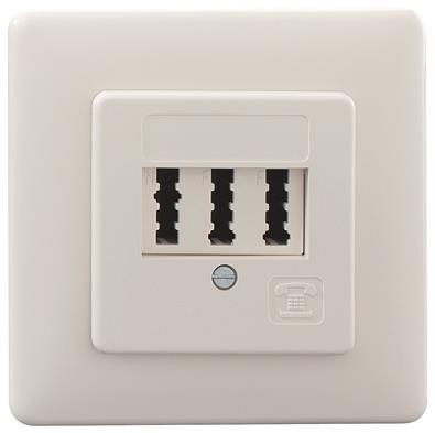 RB Anschl.- TAE 2x6/6 NFF UP 103 102 22    Dose reinweiss