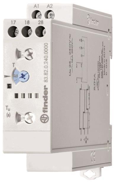 Finder Monofunktionszeitrelais           83.82.0.240.0000 2S 16A 24-240VAC/DC