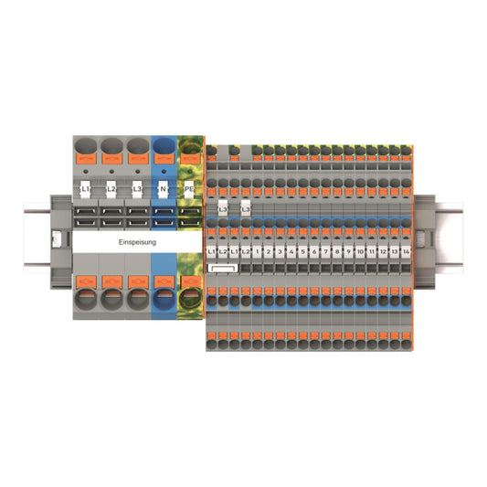 WAGO 821-111 TOPJOB S-Hauptverteiler-Set FI/LS,mit Drücker