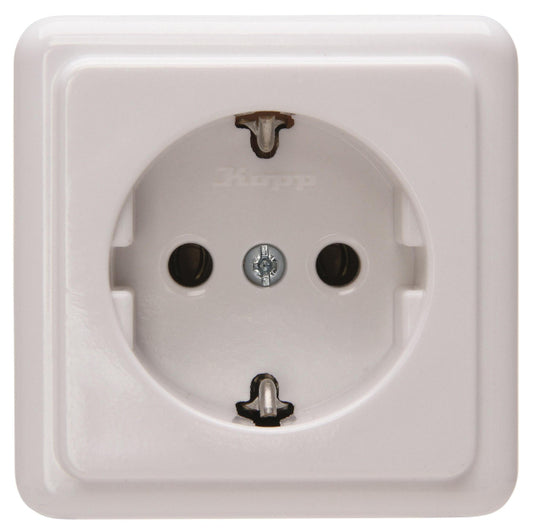 KOPP AP Schuko 1fach           101802000     arktis-weiss mit Bodenplatte