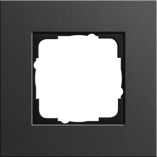 GIRA 0211126 Abdeckrahmen 1fach Esprit   Aluminium Schwarz (eloxiert)