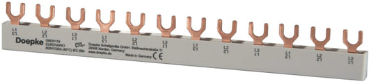 DOEP Phasenschiene EV-S G 3.12.120       FI/LS 10qmm Gabel 3-pol 12TE 120A