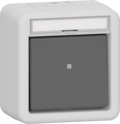 GIRA 315630 Wipptaster Wechsler BSF      WG AP Grau