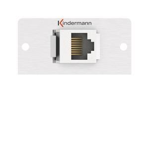 KIND Konnect 50 alu - Cat6A   7444000526 RJ45 Metz Blende 1/2 50x50 Doppelkuppl.