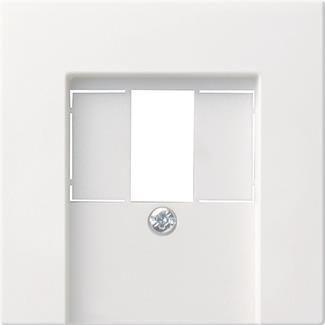 GIRA 027603 Abdeckung TAE USB System 55  Reinweiß glänzend