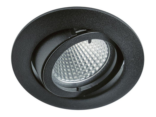 RUTEC Einbaustrah. mattschwarz ALU55372M schwenkbar DA68mm o.Sprengring f.LM 50mm