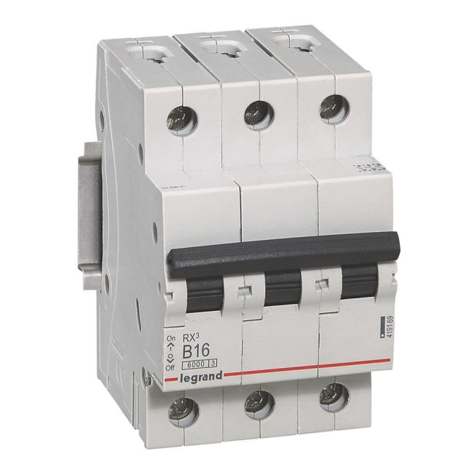 Legrand 419169 RX3 LS-Schalter B 16A     3-polig 6kA 400VAC 3TE