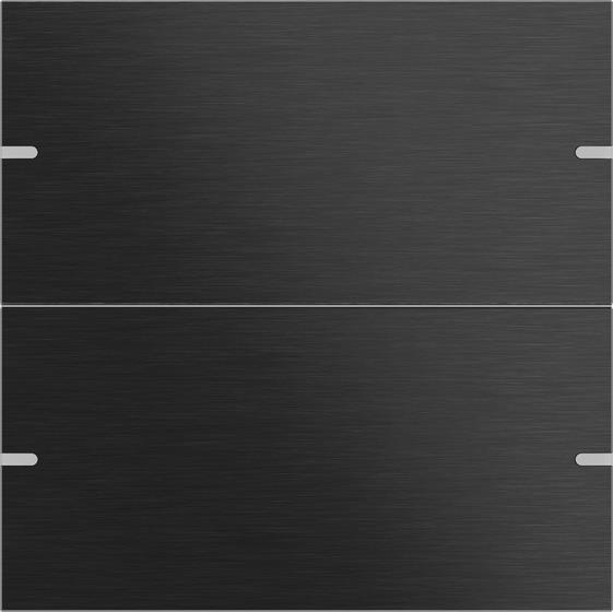 GIRA 5022126 Wippenset 2fach Tastsensor4 TS4 Aluminium Schwarz (eloxiert)
