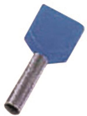 Intercable ICIAE1614Z Zwillings-         aderendhülse 2x16qmm 14mm verzinnt blau