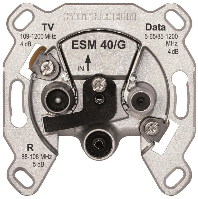 KATH Modem-Einzelanschlussdose  ESM 40/G     3fach selektiv 4dB/5dB
