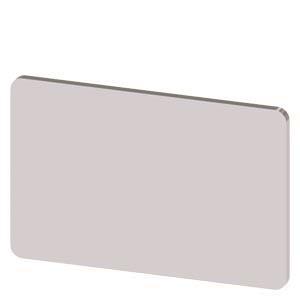 Siemens 3SU19000AD810AA0 Bezeichnungs-   schild 17,5x27mm silber o.Aufschrift