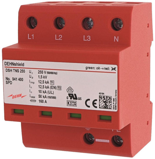 DEHN Anschlussfertiger       DSH TNS 255     Kombi-Ableiter für TN-S-Systeme