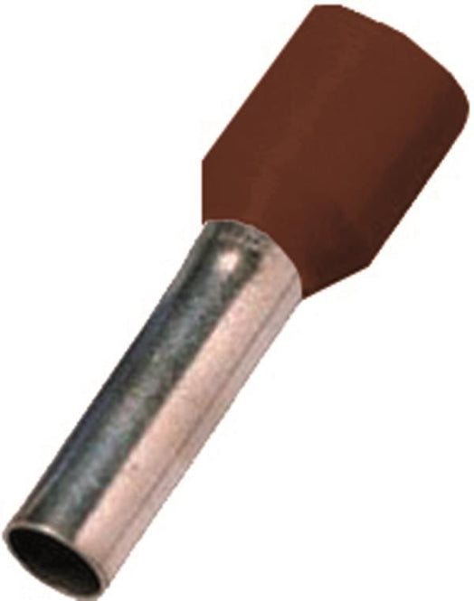 Intercable ICIAE1018BR Aderendhülse      DIN46228T4 10qmm 18mm verzinnt braun
