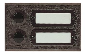 GRO AP Kontaktplatte               55512    ETA 502 G 2fach Bronzeguss