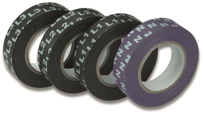 Cimco Isolierband-Sortiment 4-tlg 160205 L1,L2,L3,N