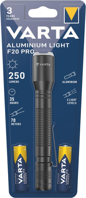 Varta Taschenlampe 2AA       16607101421 m.Batterie Aluminium Light F20 Pro
