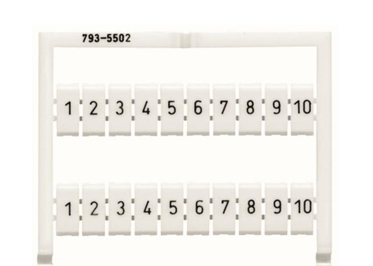 WAGO 793-5502 WMB-Beschriftungskarte,    als Karte, bedruckt,weiß