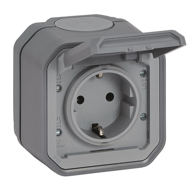 Legrand 069730L Plexo New FRAP IP44      Steckdose 1fach grau