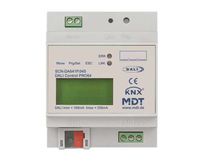 MDT DaliControl IP Gateway PRO64 DALI-2  4TE REG SCN-DA641P.04S