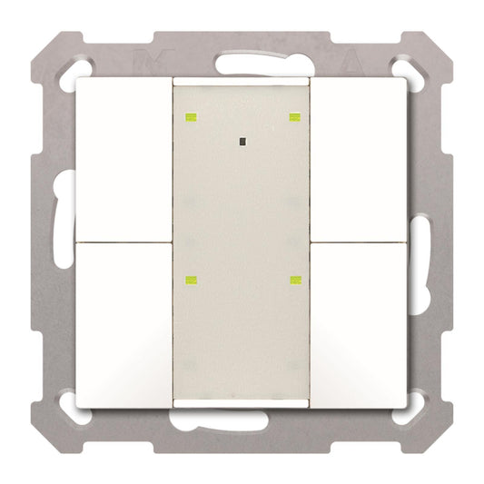 MDT BE-TA55T4.G2 Taster Plus TS 55 4-f   Reinweiß glänzend
