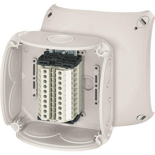 Hensel Reihenklemmenkasten     RK 0610 T 1,5-4qmm, 10 Klemmen WKM, m.Außenbefestg