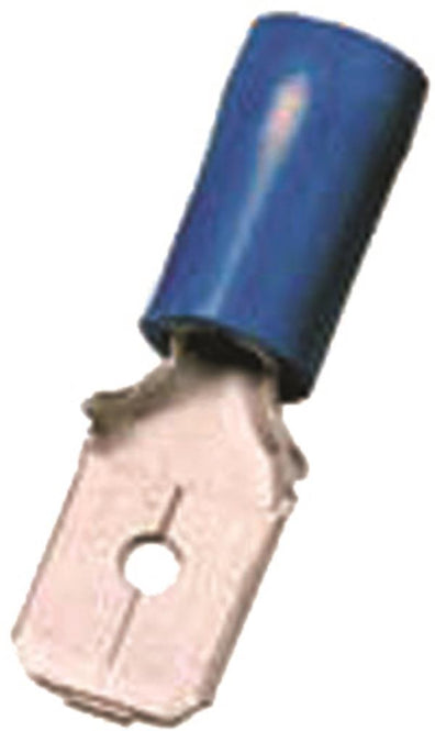Intercable ICIQ268FS Flachstecker        1,5-2,5qmm 6,3x0,8 blau Messing