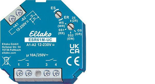 Eltako ESR61M-UC Multifunkt.-Stromstoß   (V)Schaltrelais 1+1S potfrei    61200301