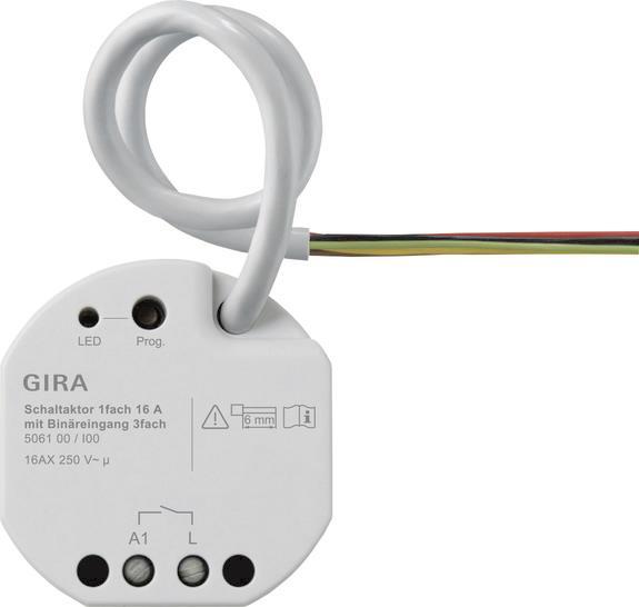 GIRA 506100 Schaltaktor 1fach 16A UP     Binäreingang 3fach OneKNX