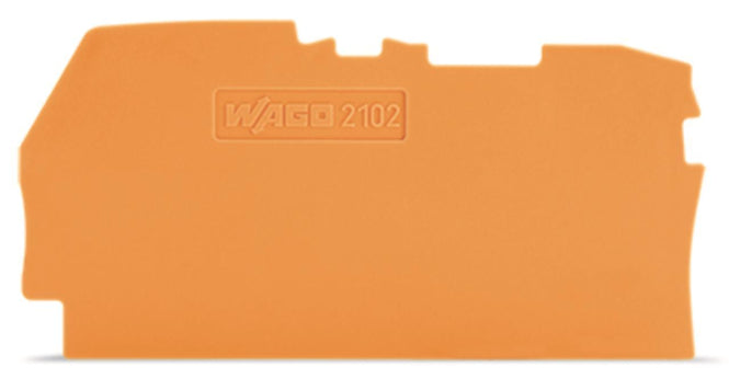 WAGO 2102-1292 Abschluss-und             Zwischenplatte,0,8 mm dick,orange