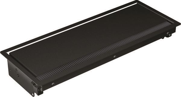 Bachmann CONI Einbaurahmen lang  911.003 schwarz RAL9005
