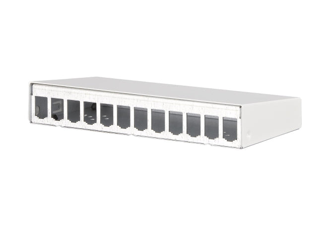 Metz E-DAT Modul 12er      130861-1202-E    AP Gehäuse RW RAL9010 unbestückt