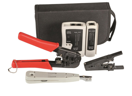EFB Werkzeugset                39919.1V2 Netzwerktechnik 4-teilig m.Tasche