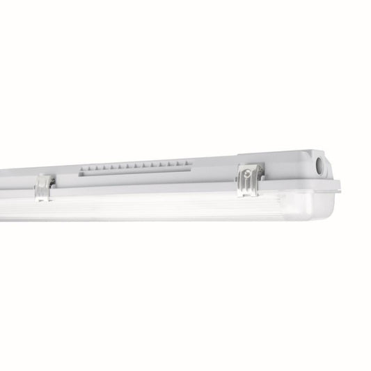 LEDV Feuchtraumleuchte housing IP65 Grau     für 2x LED-Tube T8 600mm 230V