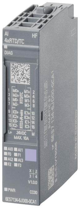 SIEM SIMATIC ET 200SP 6ES7134-6JD00-0CA1 ANALOGES EINGANGSMODUL, AI 4XRTD/TC