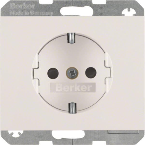 BER K1 Schuko Kombi             47357009 mit erh. Ber.-sch. / polarweiss