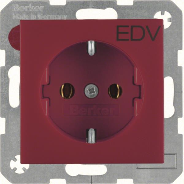 BER S1 Schuko Kombi mit         47431922    Aufdruck EDV rot