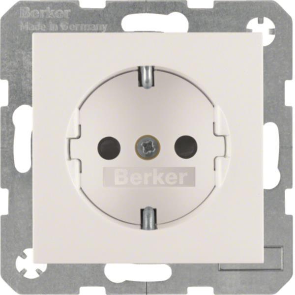 BER S1 Schuko Kombi mit         47238989 erh. Ber.-sch. / polarweiss glänzend