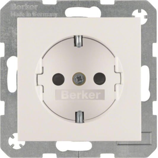 BER S1 Schuko Kombi mit         47238989 erh. Ber.-sch. / polarweiss glänzend