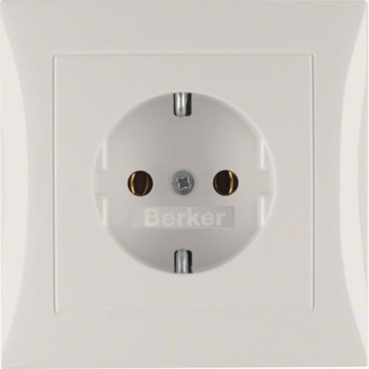BER S1 Schuko Voll              47428989    polarweiss glänzend