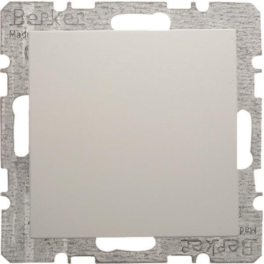 BER S1 Blindabdeckung mit     6710091909    Sockel polarweiss matt